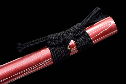 Hand Forged Japanese Samurai Katana Naraka:Bladepoint Pattern Steel Blade baking blue