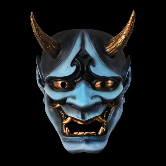 Hand-Made Japanese Hannya Hundred Ghosts at Night Oni Mask