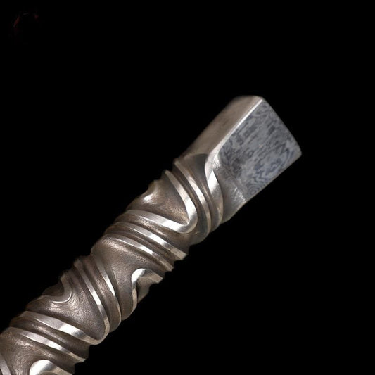 Handmade Chopper Pattern Steel One-piece forging