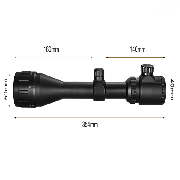 4-16X40 Riflescope Optical Sight Gold Red Green llluminate Crosshair Hunting Air Rifle Sniper Scope