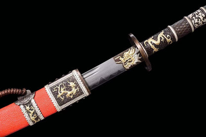 Red Fishskin Wootz steel Kangxi Great Sword
