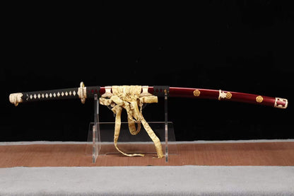 Handmade Japanese Tachi Odachi Mirror Moon T10 Three-colored Blades Truly Yokote