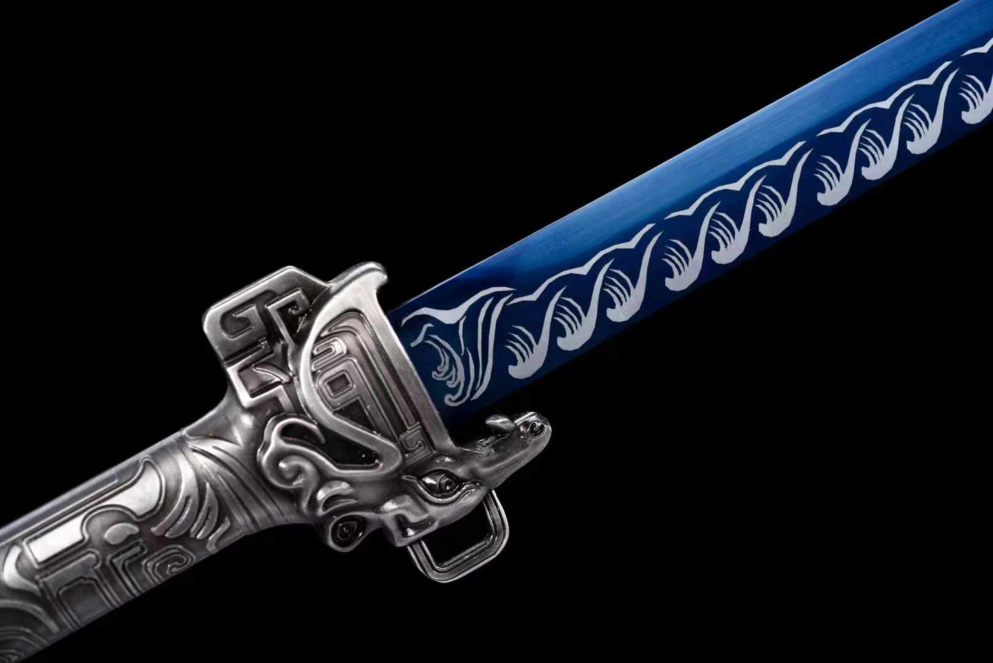 Handmade Chinese Sword With Thunder Tiger Tang Heng