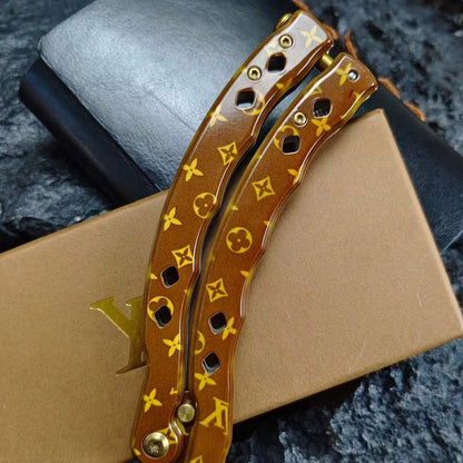 LV limited Scorpion Balisong Sharpen Butterfly Knife