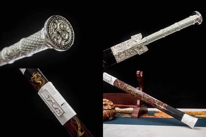 Northern Abyss Lacquered Scabbard Openwork Han Sword