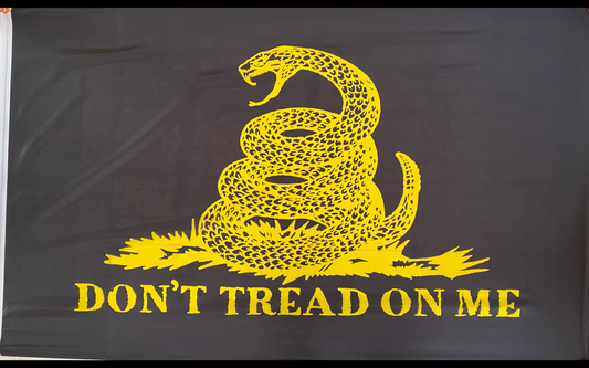 Black Don't Tread On Me Flag - 3' x 5'