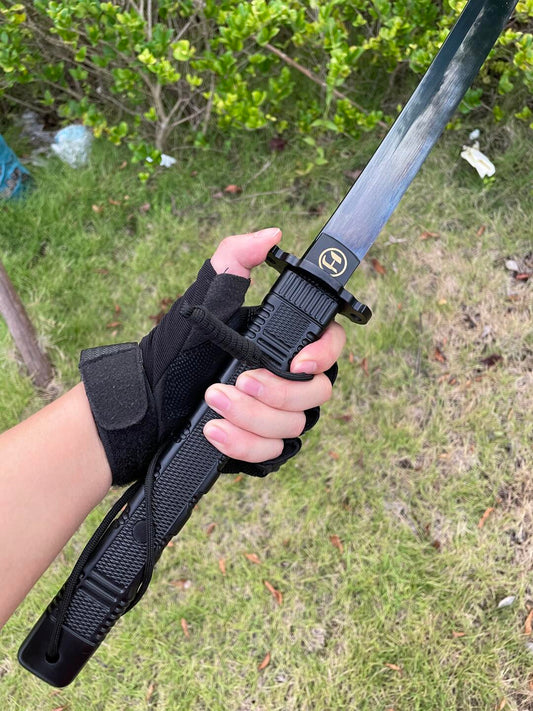 Tactical Black Warrior Tachi Sword