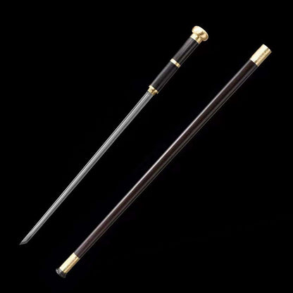 Three Dragons Playing with Pearls Cane Sword