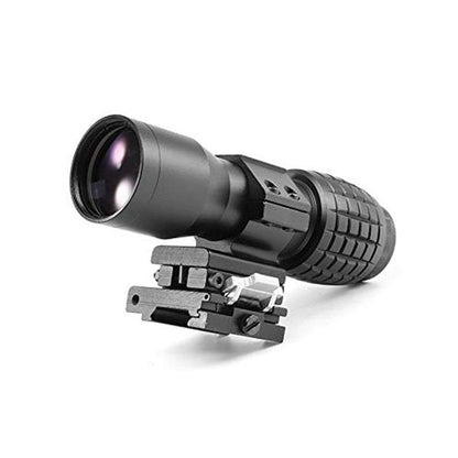 ‎BBRAND 4X MAGNIFIER SCOPE SIGHT WITH FLIP TO SIDE 20MM MOUNT PICATINNY WEAVER RAIL, QUICK DETACH FTS SUITABLE FOR REFLECTION AND HOLOGRAPHIC SIGHT - OPTICREV