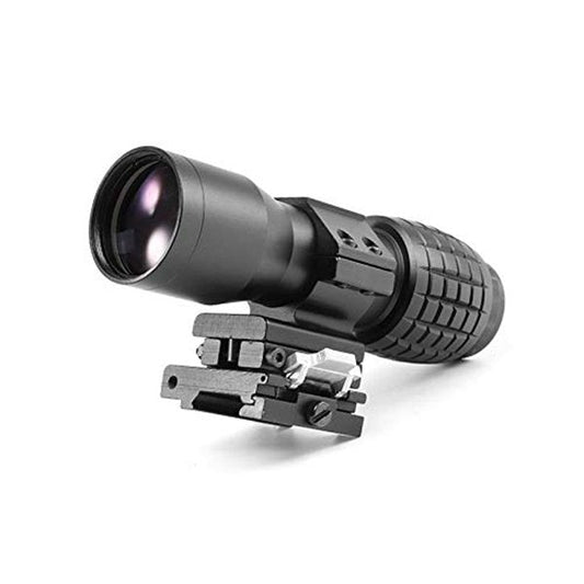 ‎BBRAND 4X MAGNIFIER SCOPE SIGHT WITH FLIP TO SIDE 20MM MOUNT PICATINNY WEAVER RAIL, QUICK DETACH FTS SUITABLE FOR REFLECTION AND HOLOGRAPHIC SIGHT - OPTICREV