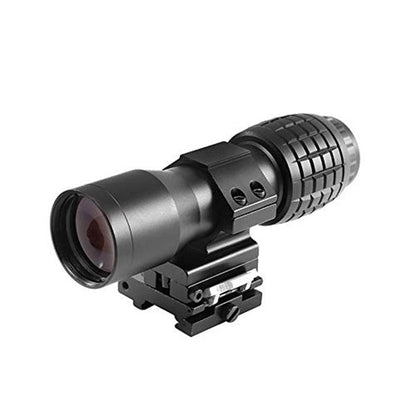 ‎BBRAND 4X MAGNIFIER SCOPE SIGHT WITH FLIP TO SIDE 20MM MOUNT PICATINNY WEAVER RAIL, QUICK DETACH FTS SUITABLE FOR REFLECTION AND HOLOGRAPHIC SIGHT - OPTICREV