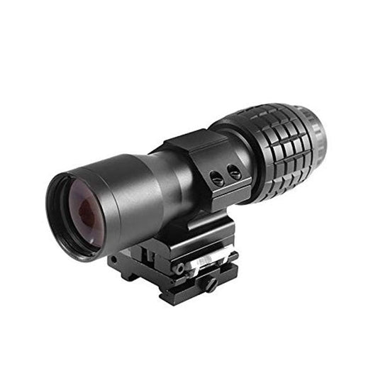 ‎BBRAND 4X MAGNIFIER SCOPE SIGHT WITH FLIP TO SIDE 20MM MOUNT PICATINNY WEAVER RAIL, QUICK DETACH FTS SUITABLE FOR REFLECTION AND HOLOGRAPHIC SIGHT - OPTICREV