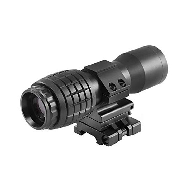 ‎BBRAND 4X MAGNIFIER SCOPE SIGHT WITH FLIP TO SIDE 20MM MOUNT PICATINNY WEAVER RAIL, QUICK DETACH FTS SUITABLE FOR REFLECTION AND HOLOGRAPHIC SIGHT - OPTICREV
