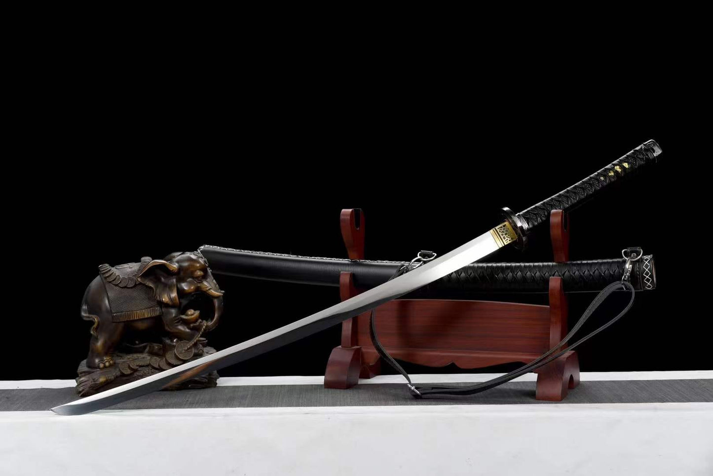 Hand Forged Anime Katana Walking Dead Mirror polishing