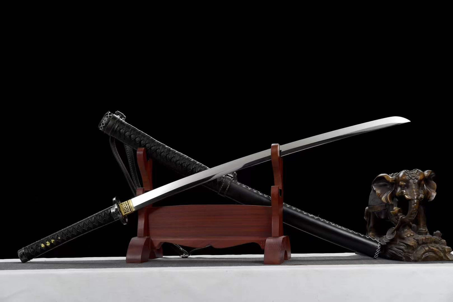 Hand Forged Anime Katana Walking Dead Mirror polishing