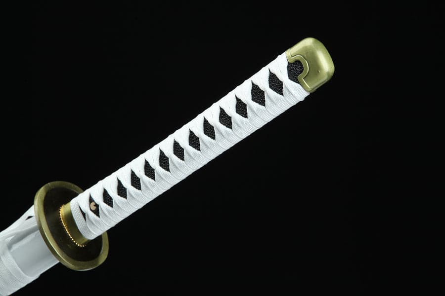 Hand Forged Anime One Piece Roronoa Zoro's Wado Ichimonji Sword 1045 High Carbon Steel Clay Tempered