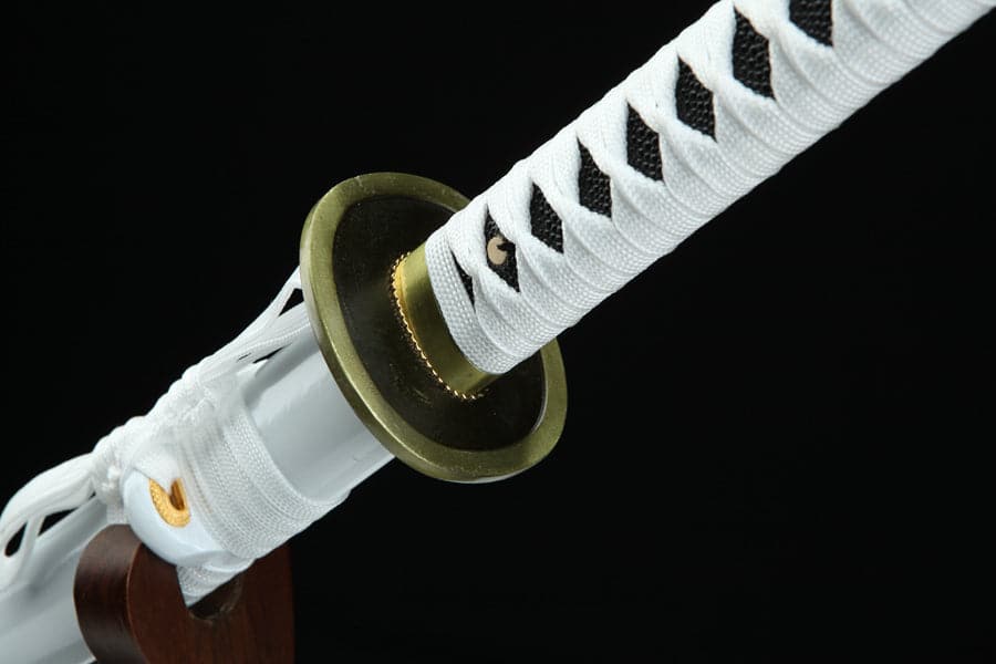 Hand Forged Anime One Piece Roronoa Zoro's Wado Ichimonji Sword 1045 High Carbon Steel Clay Tempered