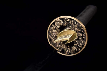 Hand Forged Japanese Samurai Katana Desert T10 Turns the soil to burn blade