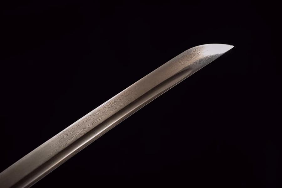 Hand Forged Japanese Samurai Katana Golden Bamboo Damascus Steel Full Tang