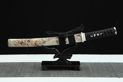 Hand Forged Japanese Tanto Darkness Short Sword 1095 Carbon steel