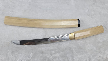 Hand Forged Japanese Tanto Dumu Anise T10 Carbon steel Turns the soil to burn blade