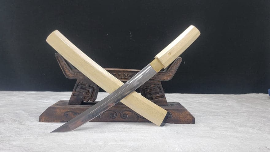 Hand Forged Japanese Tanto Dumu Anise T10 Carbon steel Turns the soil to burn blade