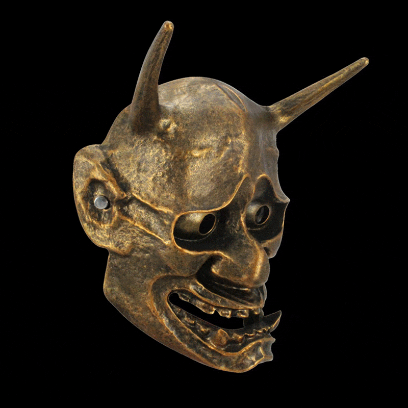 Hand-Made Japanese Hannya Devil Sushi Resin Oni Mask