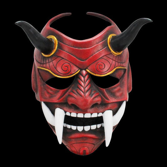 Hand-Made Japanese Hannya Fangs Resin Oni Mask