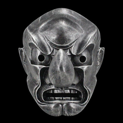 Hand-Made Japanese Hannya Red Tengu Resin Oni Mask