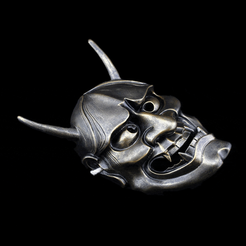 Hand-Made Japanese Hannya 凛凛蝶 Resin Oni Mask