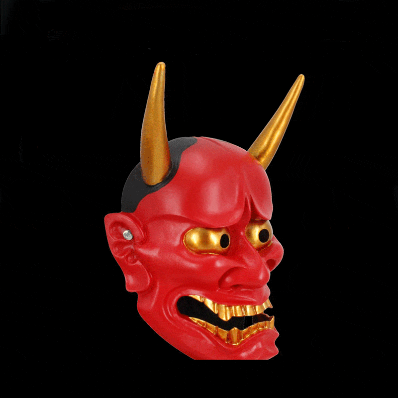 Hand-Made Japanese Hannya Resin Oni Mask