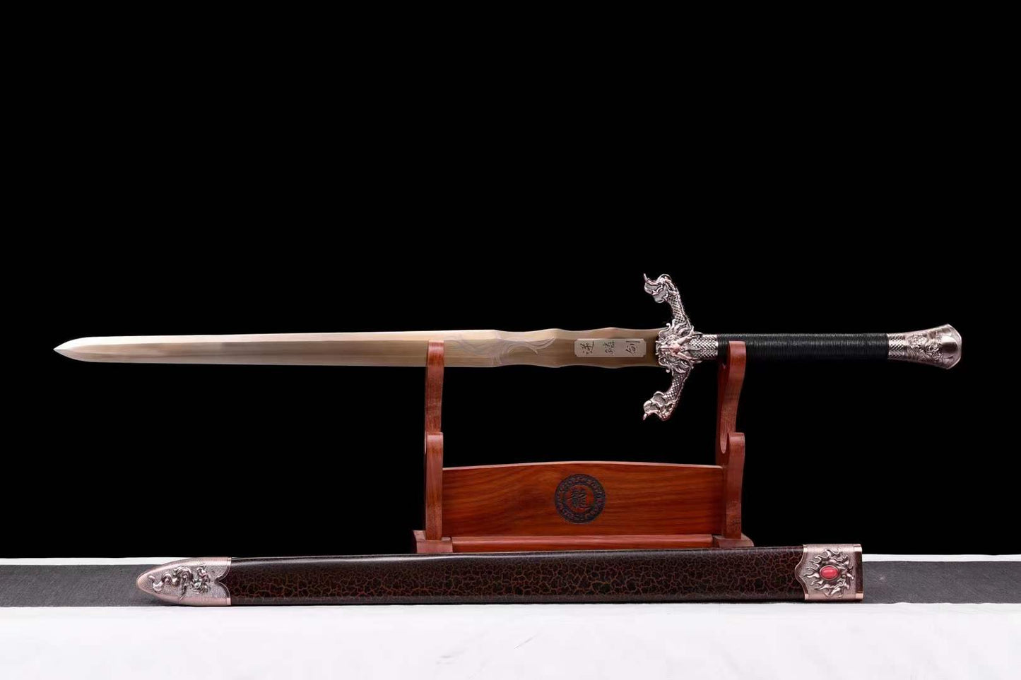 Handmade Dragon Scale  Chinese Sword With Gold