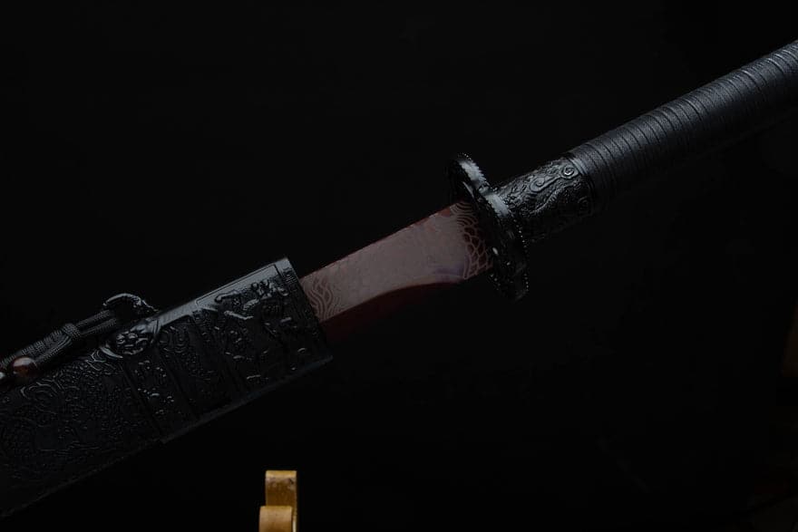 Handmade High Carbon Steel Archaic Blood Dragon  Tang Heng Sword