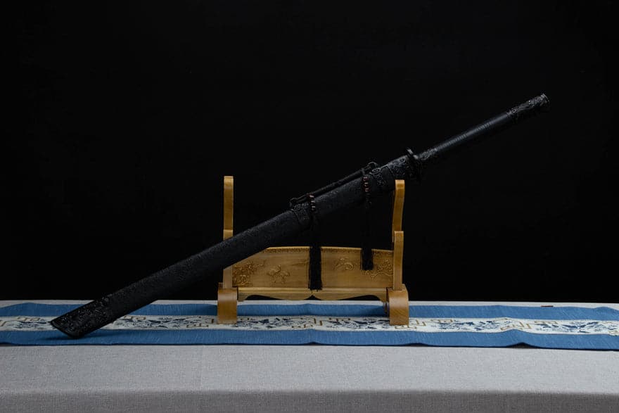 Handmade High Carbon Steel Archaic Blood Dragon  Tang Heng Sword