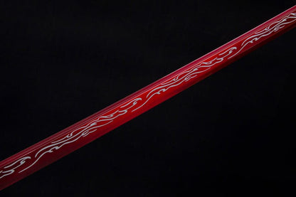 Handmade High-performance  Manganese steel Chinese Sword With Red Blade