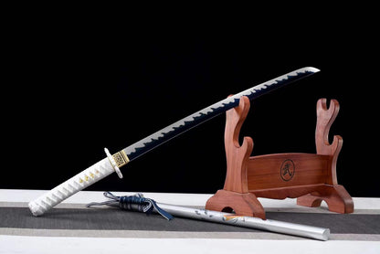 Handmade Japanese Wakizashi 魚 Short Sword Manganese Steel