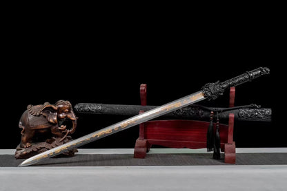 Handmade Manganese Steel Dragon King Chinese Sword