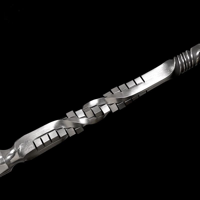 Handmade 三棱 Pattern Steel One-piece forging