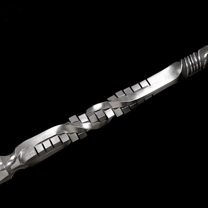 Handmade 三棱 Pattern Steel One-piece forging