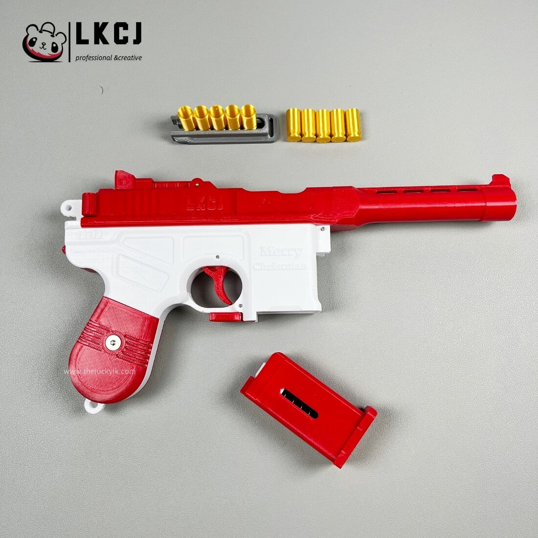 3D Printed Mauser With Throwable Bullets Christmas Gift