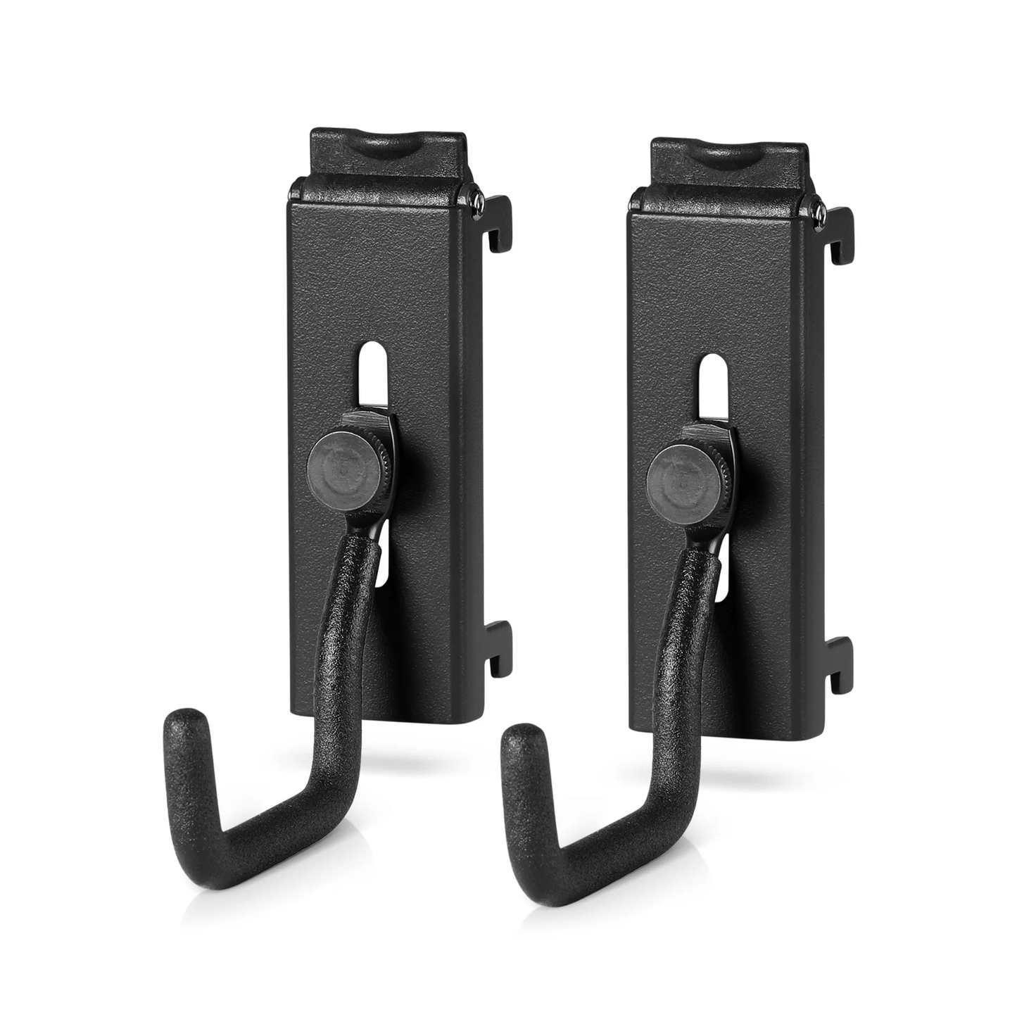 Wall Rack System - Adjustable J-Hooks (2 Pack, 2 Sizes)
