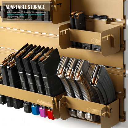 Wall Rack System - Universal Mag Holder (Multiple Sizes)