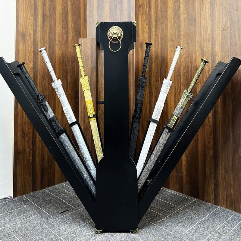 Wooden self-ejecting sword Box